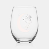 Verre À Vin Sans Pied Femme (Verso)