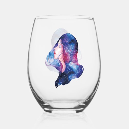 Verre À Vin Sans Pied Femme (Recto)