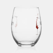 Verre À Vin Sans Pied Fête de Fiançailles Soirée Vin Sip Sip Hourra (Gauche)