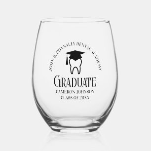 Verre À Vin Sans Pied Fête de Graduation de l'école dentaire moderne per