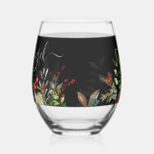 Verre À Vin Sans Pied Fête de mariage des Verts de Noël (Gauche)