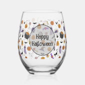 Verre À Vin Sans Pied Fête d'Halloween (Verso)