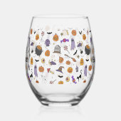 Verre À Vin Sans Pied Fête d'Halloween (Droite)