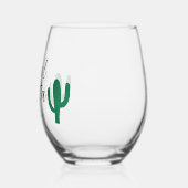 Verre À Vin Sans Pied Fête finale Fiesta Cactus Bachelorette Favoriser (Gauche)
