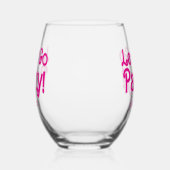 Verre À Vin Sans Pied Fête Rose Fillettes Allons-y au Bach Bash (Droite)