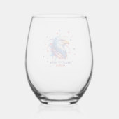 Verre À Vin Sans Pied Feu d'aigle patriotique (Verso)