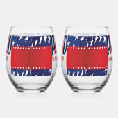 Verre À Vin Sans Pied Fière d'être démocrate (Gauche)