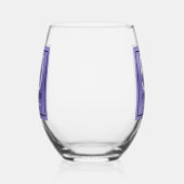 Verre À Vin Sans Pied Fifty and Fabulous Script 50th Birthday (Droite)