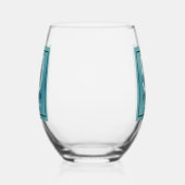 Verre À Vin Sans Pied Fifty and Fabulous Script 50th Birthday (Droite)