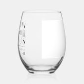 Verre À Vin Sans Pied Fifty & Fabulous Chic Art Deco 50th Birthday (Gauche)