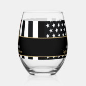 Verre À Vin Sans Pied Fireman Fire Department Firefighter Retirement (Droite)