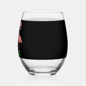 Verre À Vin Sans Pied Flamant rose Joyeux Noël Drôle Flamant rose Lover  (Droite)