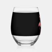 Verre À Vin Sans Pied Flamant rose Joyeux Noël Drôle Flamant rose Lover  (Gauche)