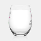 Verre À Vin Sans Pied Flamant rose rose Flocking Fabulous Rose Lunettes  (Gauche)