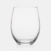 Verre À Vin Sans Pied Flamingo rose et papillons (Gauche)