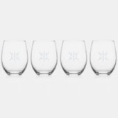Verre À Vin Sans Pied Flèche de neige (Dos)