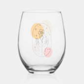 Verre À Vin Sans Pied Fleur (Verso)