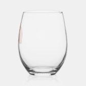 Verre À Vin Sans Pied Fleur Orange (Gauche)