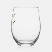 Verre À Vin Sans Pied Fleur sauvage minimal LGBTQ Gay pride Floral Maria (Gauche)