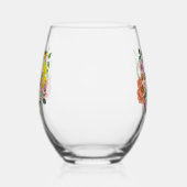 Verre À Vin Sans Pied Fleurs de hérisson mignonnes (Gauche)