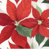 Verre À Vin Sans Pied Fleurs Poinsettias Rouges