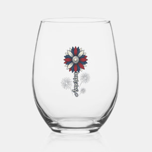 Verre À Vin Sans Pied Fleurs pyrotechniques vectorielles de conception p