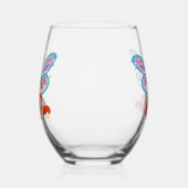 Verre À Vin Sans Pied Floraison (Gauche)