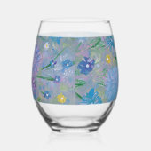 Verre À Vin Sans Pied Floral de pois doux (Droite)