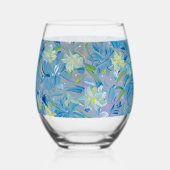 Verre À Vin Sans Pied Floral de prairie d'été (Droite)