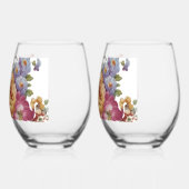 Verre À Vin Sans Pied Floral Fantasy (Gauche)