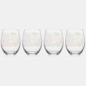 Verre À Vin Sans Pied Floral Fantasy   (Dos)