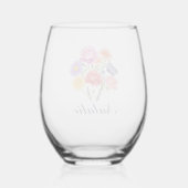 Verre À Vin Sans Pied Floral Spring Drink Glass (Verso)