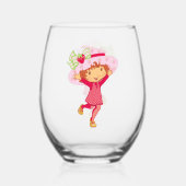 Verre À Vin Sans Pied Fraise (Verso)