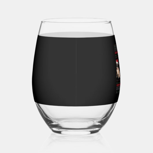 Verre À Vin Sans Pied French Bulldog Ugly Christmas Sweater Essential T- (Droite)