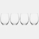 Verre À Vin Sans Pied Fun Chat Personnalisé Unique (Gauche)