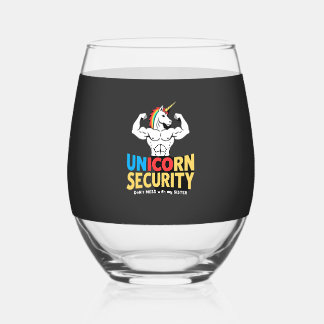 Verre À Vin Sans Pied Funny Brother Unicorn Security Dont Mess With My S