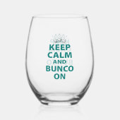 Verre À Vin Sans Pied Funny Bunco Party (Verso)