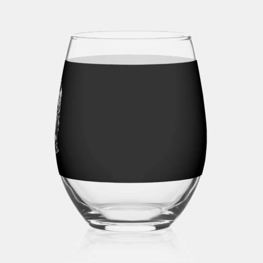 Verre À Vin Sans Pied Funny F Caw F Raven Halloween (Gauche)