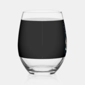 Verre À Vin Sans Pied Funny Festive Lunettes de soleil Chien avec arbre (Droite)