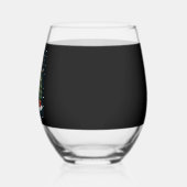 Verre À Vin Sans Pied Funny Festive Lunettes de soleil Chien avec arbre (Gauche)