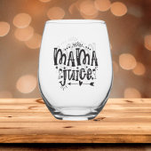 Verre À Vin Sans Pied Funny Mama jus mot art