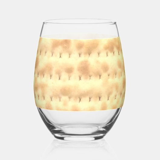 Verre À Vin Sans Pied Funny Matzo Passover 4Yael (Gauche)