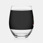 Verre À Vin Sans Pied Funny Peace Hand Shih Tzu Christmas Lights Womens (Droite)