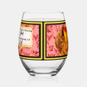 Verre À Vin Sans Pied Funny Wineglass Best Friend Gift "Evil" (Droite)