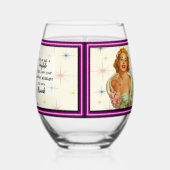 Verre À Vin Sans Pied Funny Wineglass Best Friend Gift "Fairytale" (Gauche)