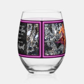 Verre À Vin Sans Pied Funny Wineglass Best Friend Gift "Over 40" (Gauche)