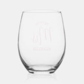 Verre À Vin Sans Pied Futur Mme. (Verso)