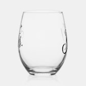 Verre À Vin Sans Pied Future Mme la mariée, Cadeau de fiançailles person (Gauche)