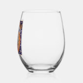 Verre À Vin Sans Pied G initial éclairé (Gauche)