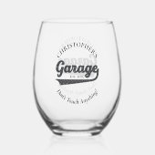 Verre À Vin Sans Pied Garage ne touchez pas à quelque chose Drinkware (Verso)